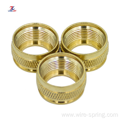 CNC knurled brass insert nut